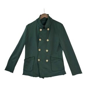 Frank & Eileen Dark Green Double-Breasted Pea Coat